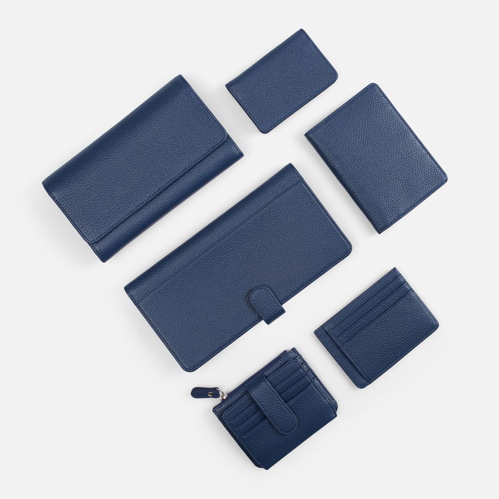 Обложка для паспорта Unison, синяя (Изображение 7)