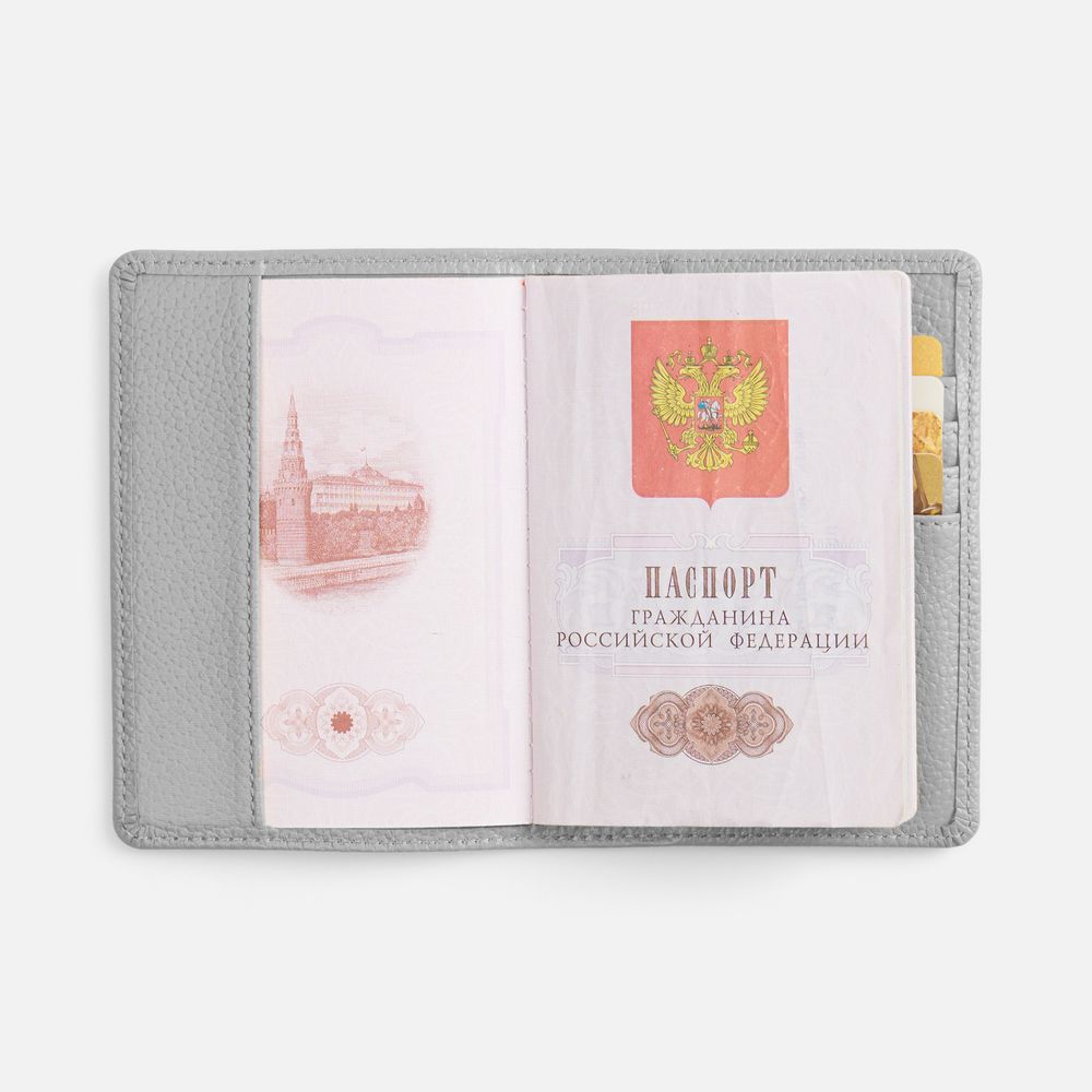 Обложка для паспорта Unison, серая (Изображение 6)