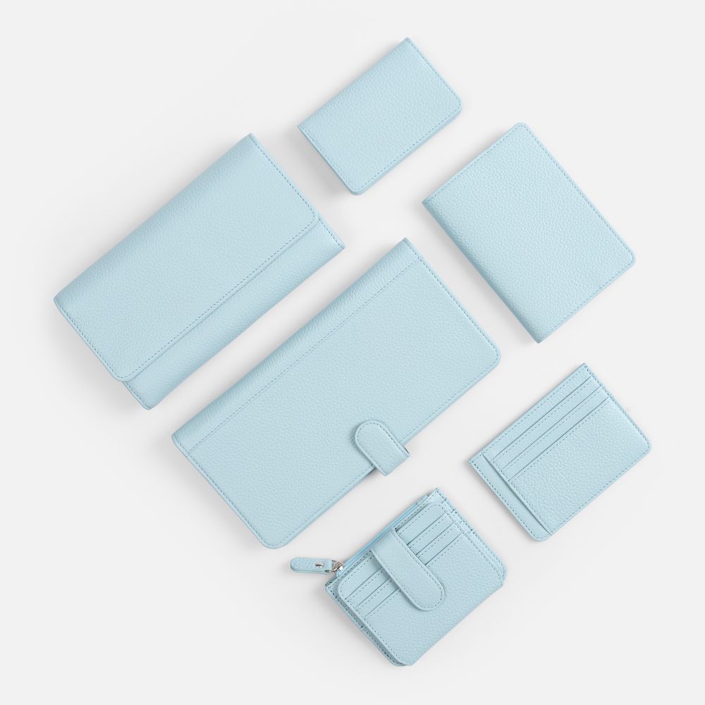 Обложка для паспорта Unison, голубая (Изображение 7)