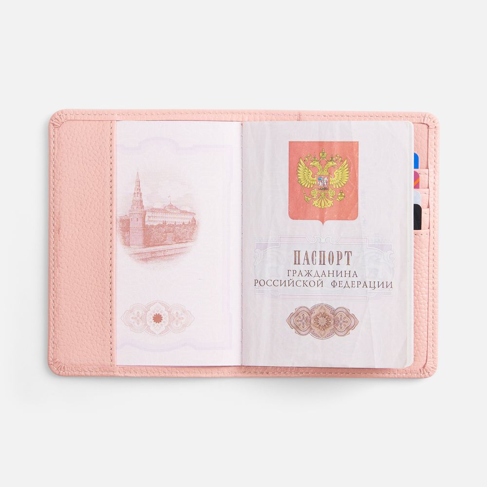 Обложка для паспорта Unison, розовая (Изображение 6)