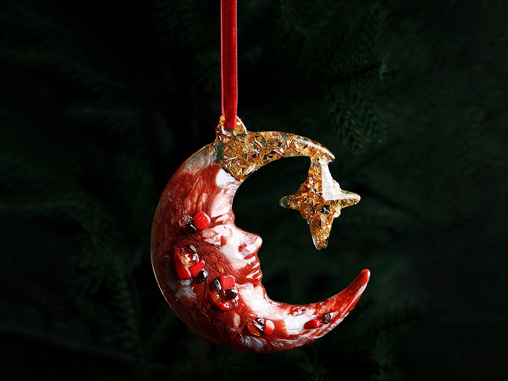 Елочные игрушки (Полумесяц) Гранат (Изображение 5)