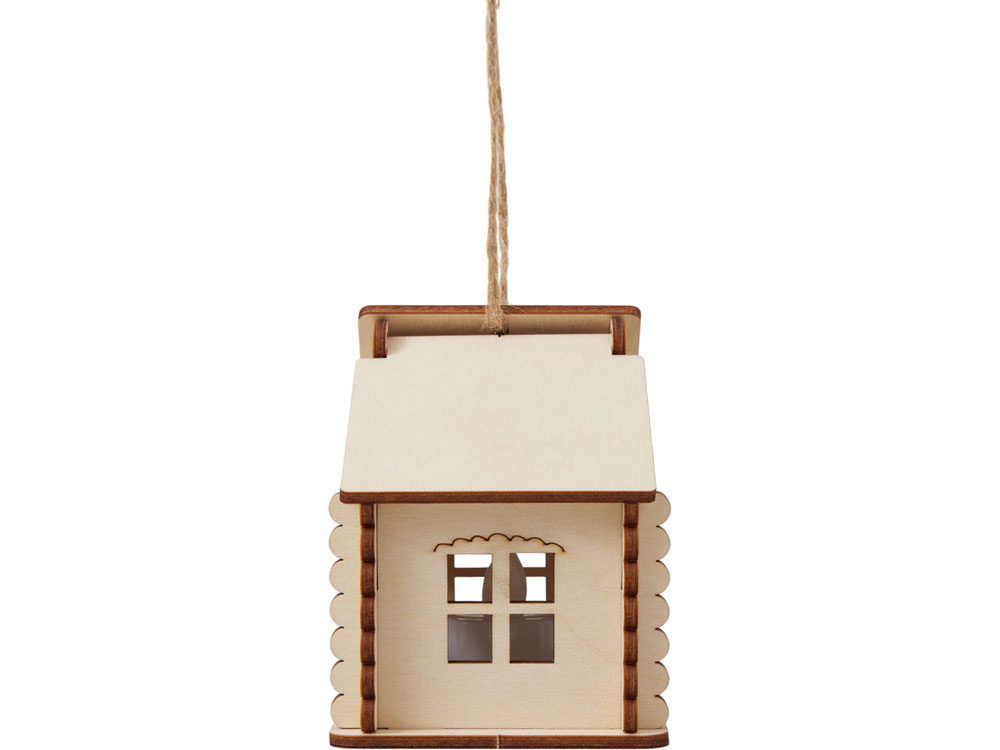 Подвеска с подсветкой домик (с мерцающей свечкой) (Изображение 5)