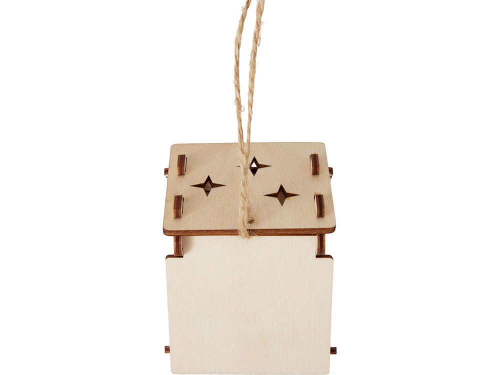 Подвеска с подсветкой домик (с мерцающей свечкой) (Изображение 6)