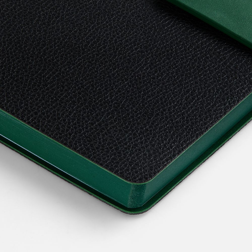 Ежедневник Boom, недатированный, черный с зеленым (Изображение 5)