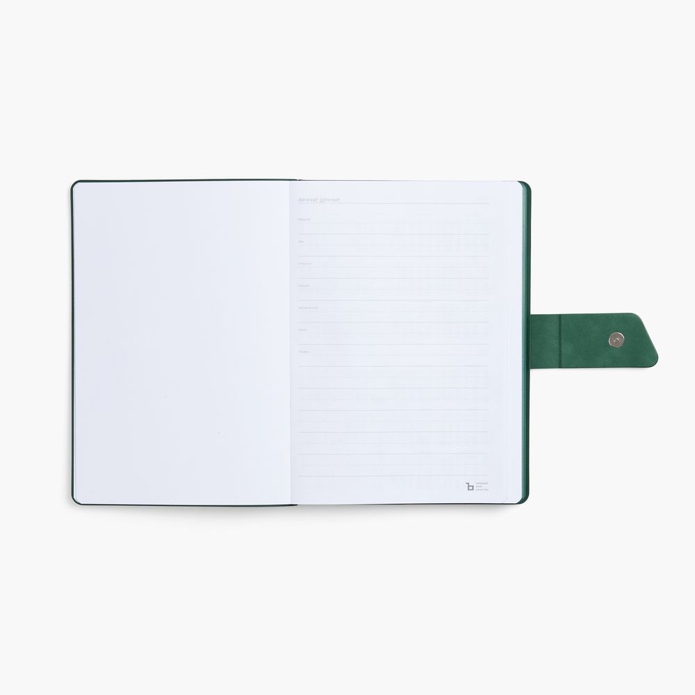 Ежедневник Boom, недатированный, черный с зеленым (Изображение 7)