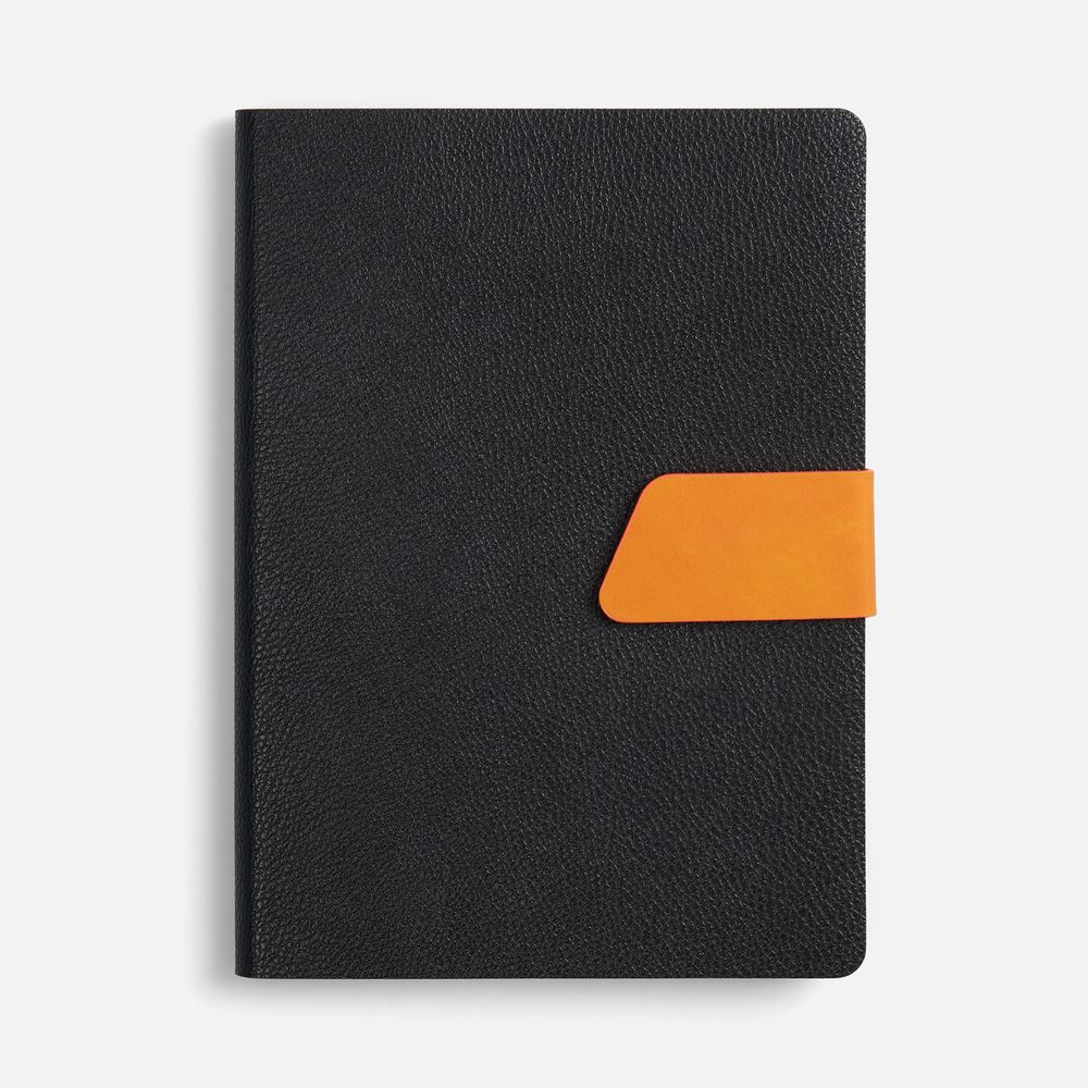 Ежедневник Boom, недатированный, черный с оранжевым (Изображение 2)