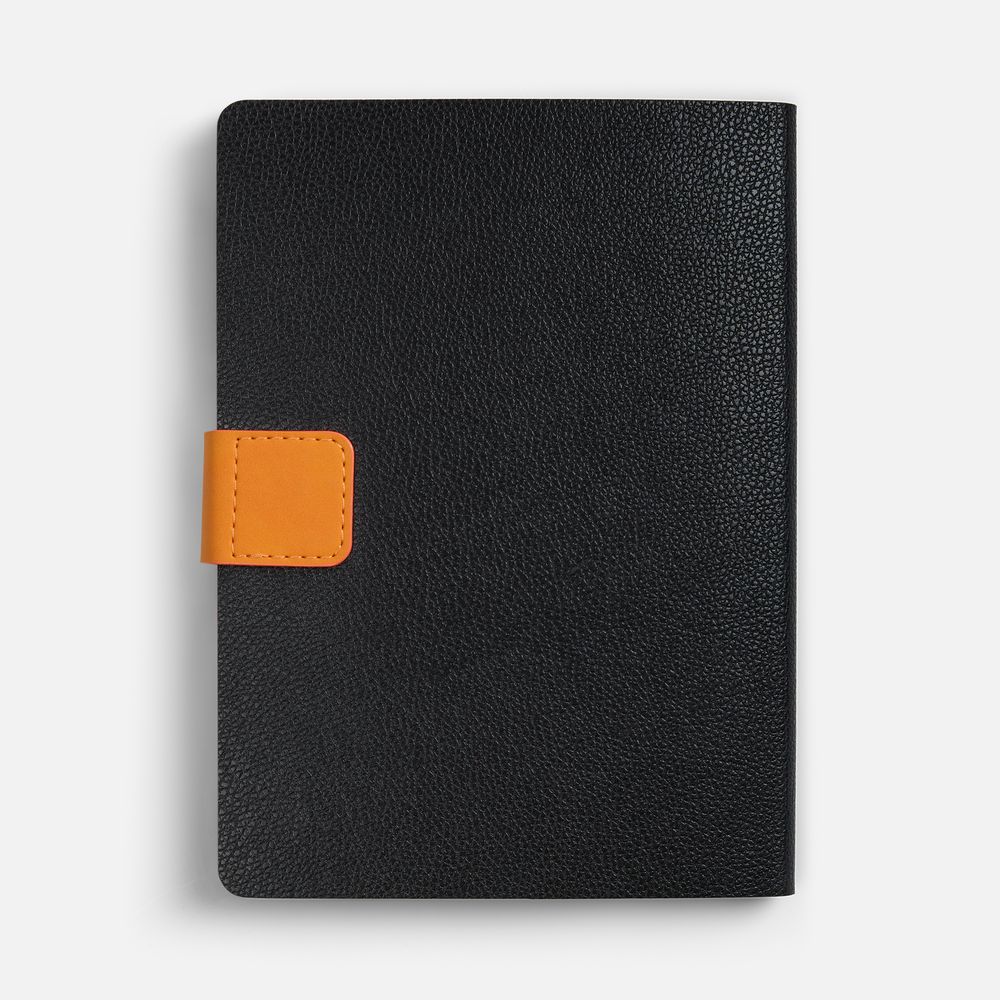 Ежедневник Boom, недатированный, черный с оранжевым (Изображение 3)