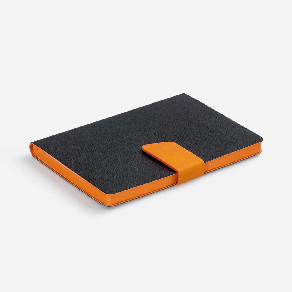Ежедневник Boom, недатированный, черный с оранжевым (Изображение 4)