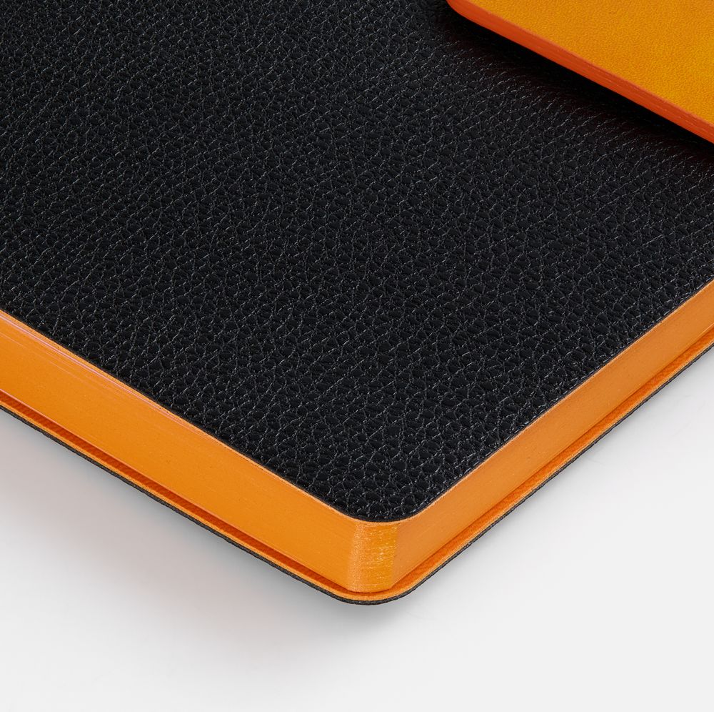 Ежедневник Boom, недатированный, черный с оранжевым (Изображение 5)