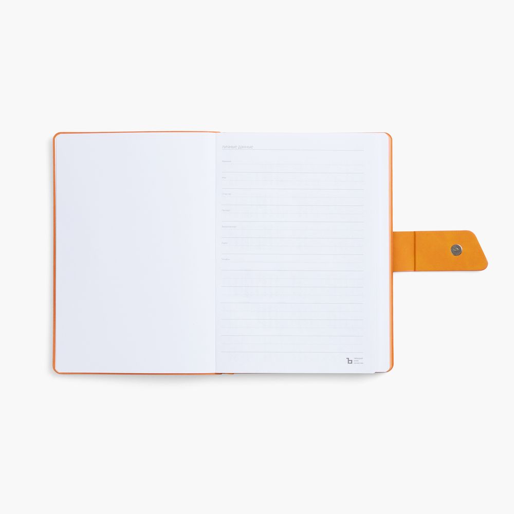 Ежедневник Boom, недатированный, черный с оранжевым (Изображение 7)