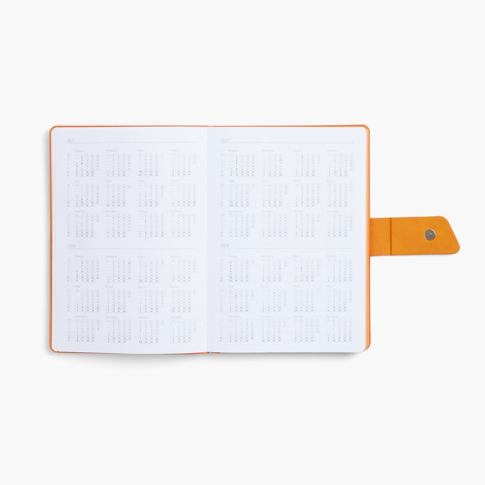 Ежедневник Boom, недатированный, черный с оранжевым (Изображение 8)