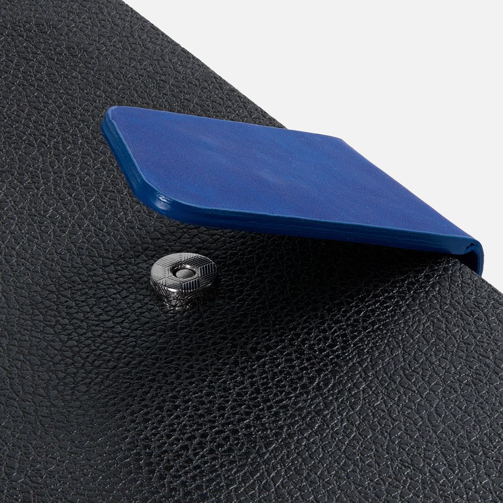 Ежедневник Boom, недатированный, черный c ярко-синий (Изображение 9)