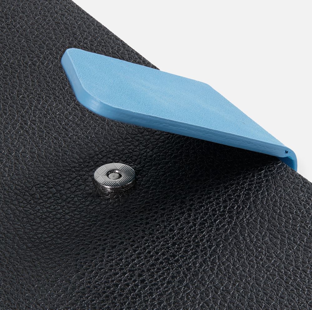 Ежедневник Boom, недатированный, черный с голубым (Изображение 6)