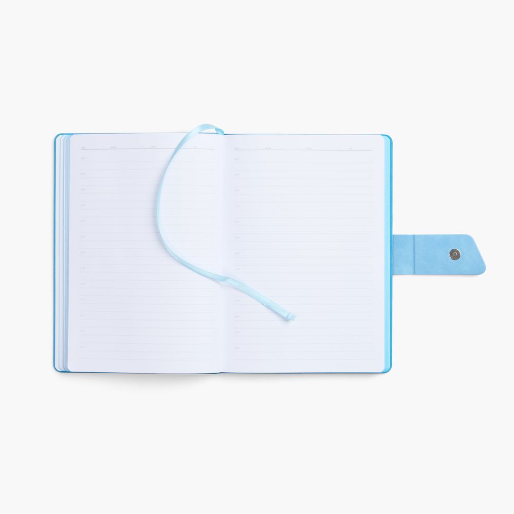 Ежедневник Boom, недатированный, черный с голубым (Изображение 9)