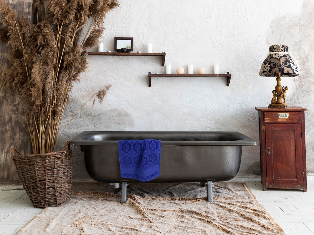 Полотенце Velin, большое, синее (Изображение 3)