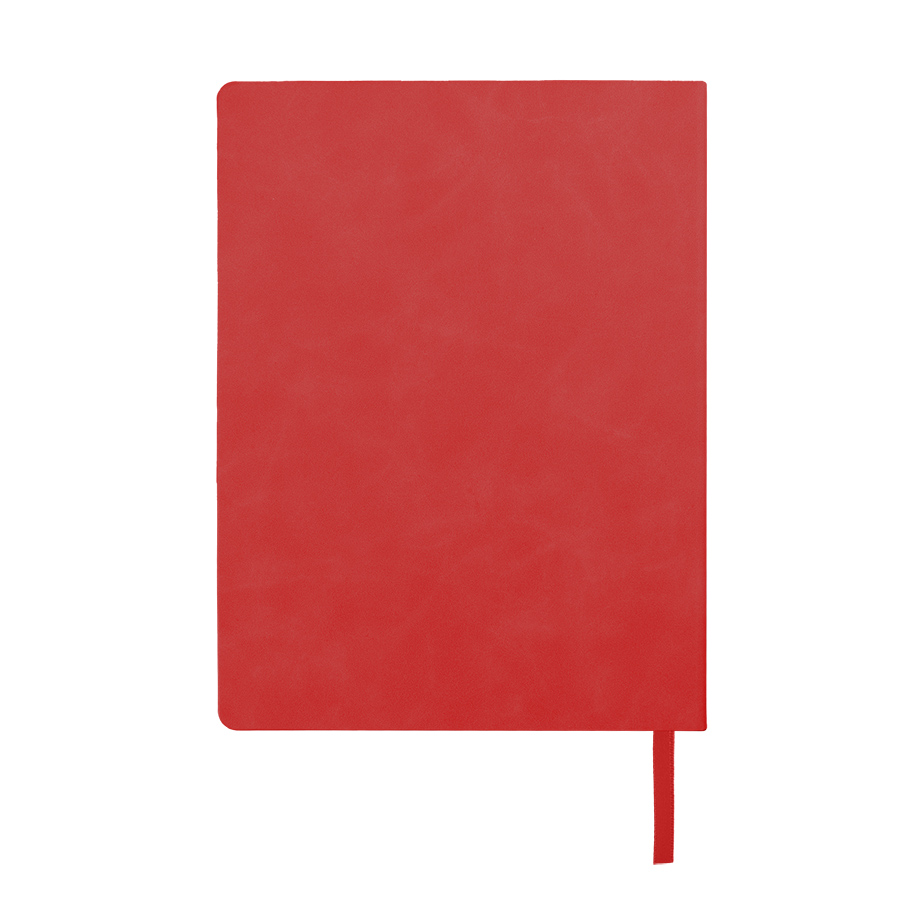 Ежедневник недатированный Solas, формат А5, с магнитом, красный, кремовый блок  в линейку (Изображение 3)