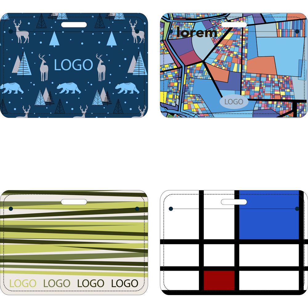 Карман для пропуска Saff Plus на заказ, горизонтальный (Изображение 1)