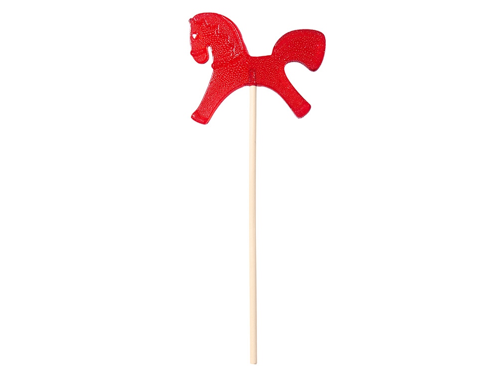 Леденец Лошадка со вкусом вишни (красный)  (Изображение 3)