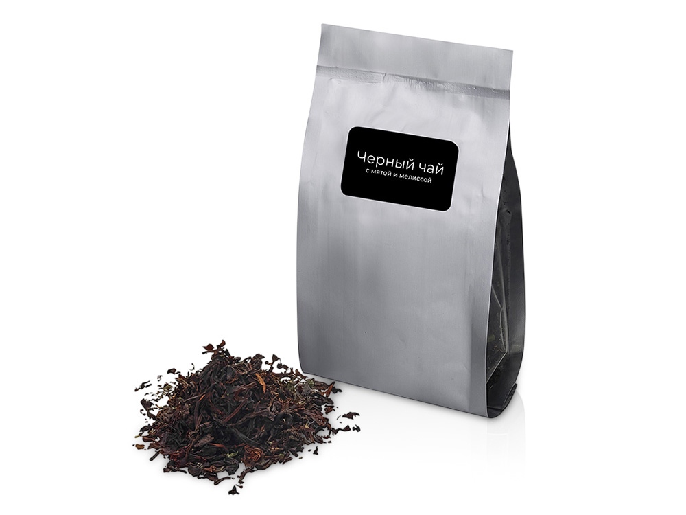 Чай черный с мятой и мелиссой, серия Herbalis (серебристый) 