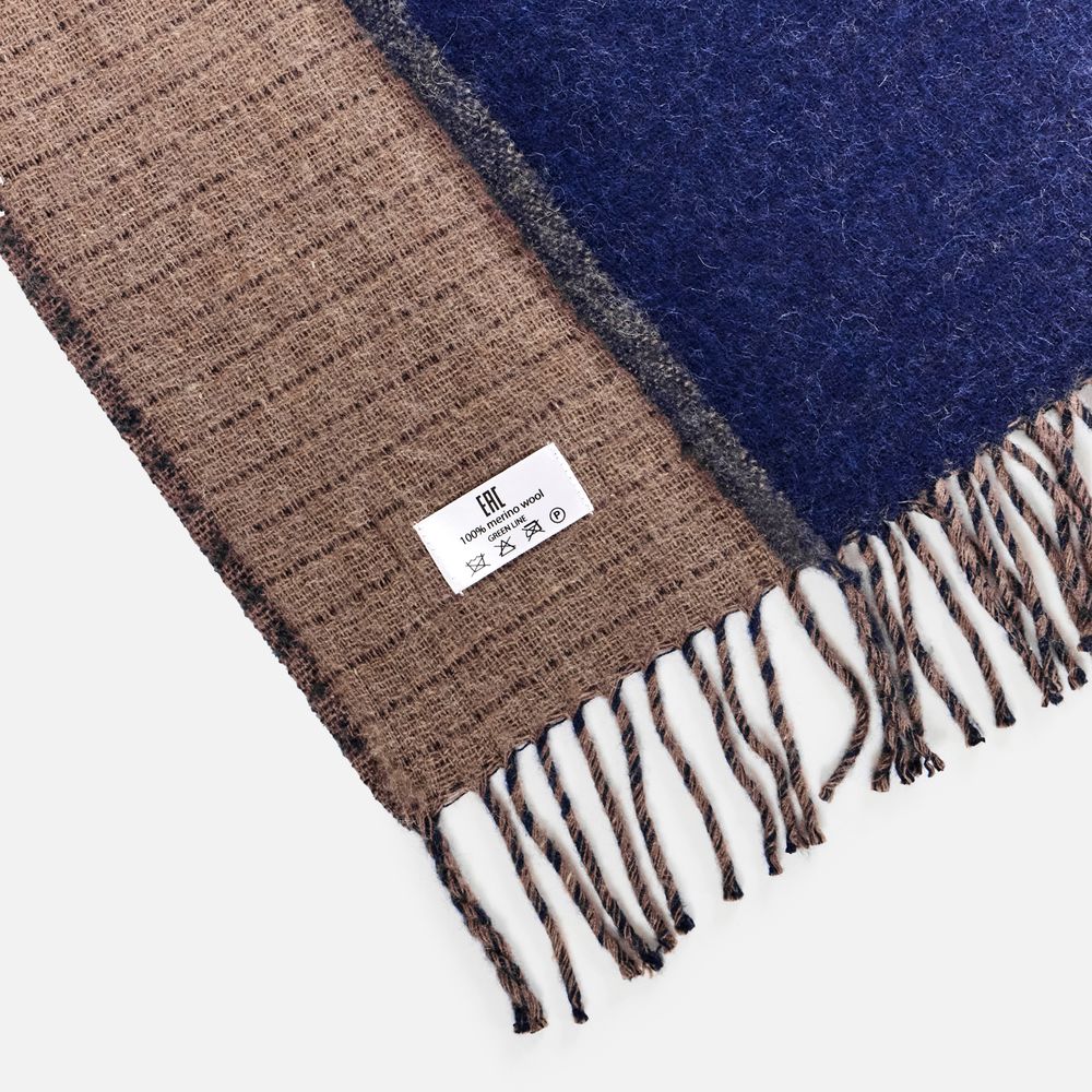 Плед Devika, синий с бежевым (Изображение 4)