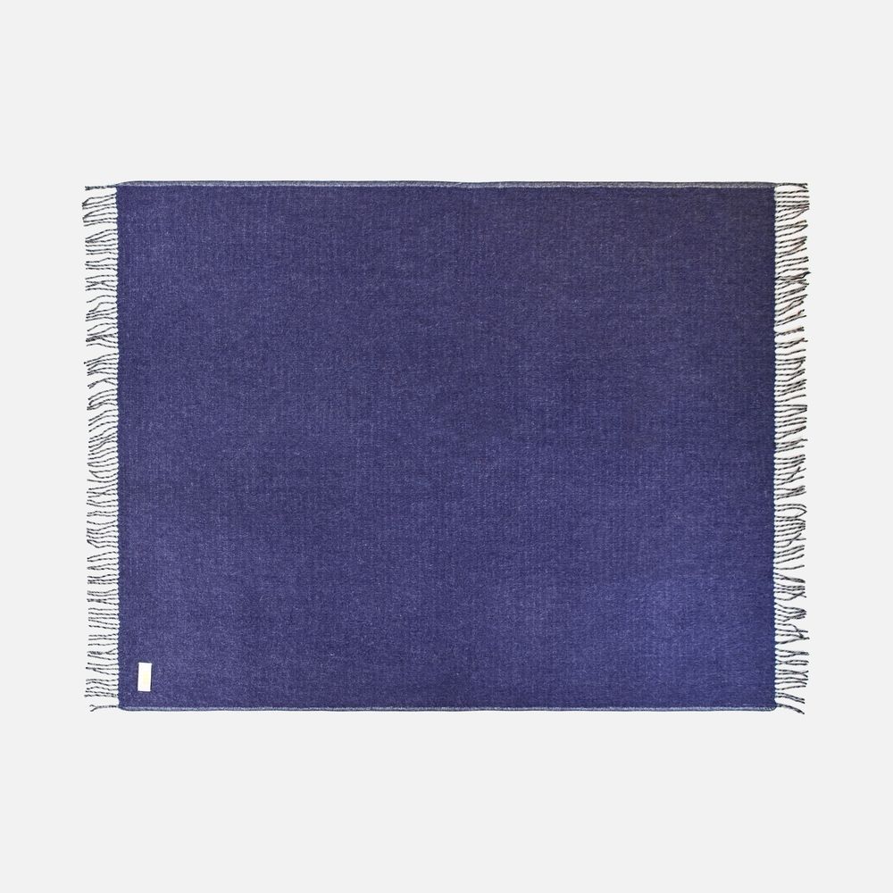 Плед Devika, синий с серым (Изображение 2)