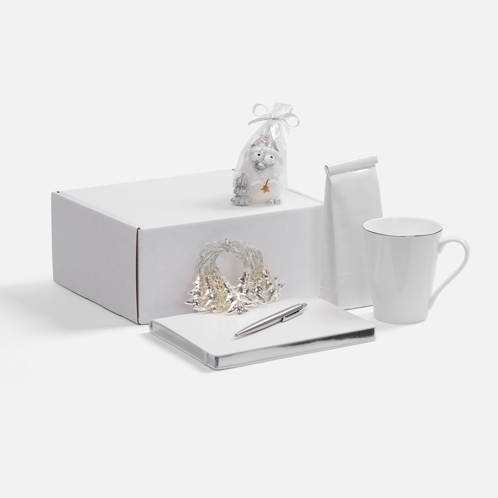 Набор «Планы на счастье», белый с серебристым (Изображение 1)