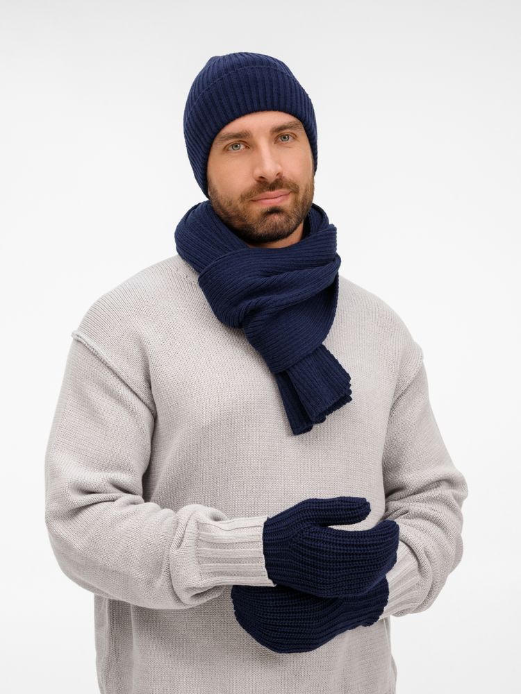 Варежки Catch Match, темно-синие, размер L/XL (Изображение 3)