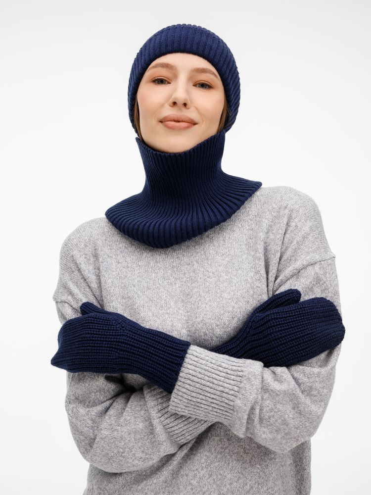 Варежки Catch Match, темно-синие, размер L/XL (Изображение 5)