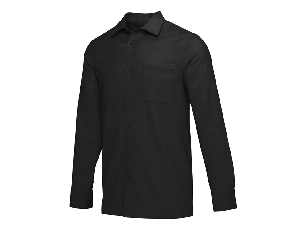 Рубашка вельветовая Alum, унисекс (черный) 2XL (Изображение 1)