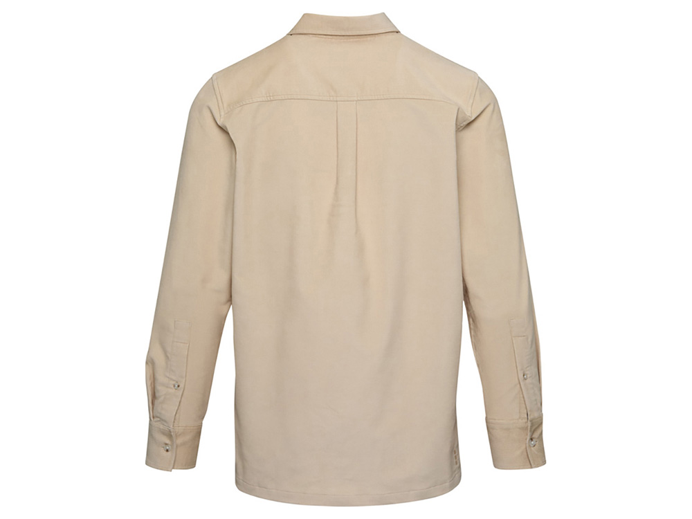 Рубашка вельветовая Alum, унисекс (бежевый) XL (Изображение 3)