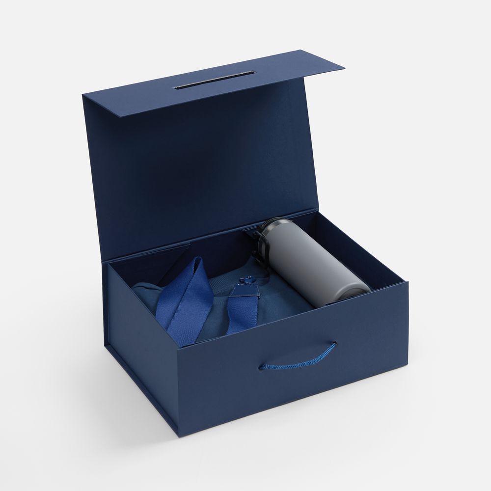 Коробка складная New Case Fold, темно-синяя (Изображение 4)