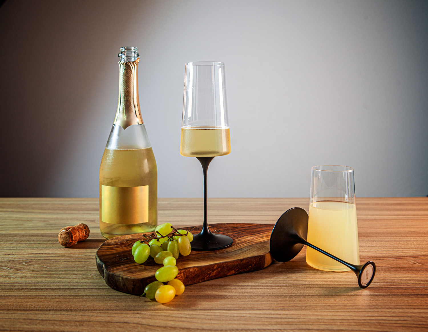 Хрустальный бокал для игристого вина на магните Trebonn SplitGlass, 2 шт, 320 мл (Изображение 11)