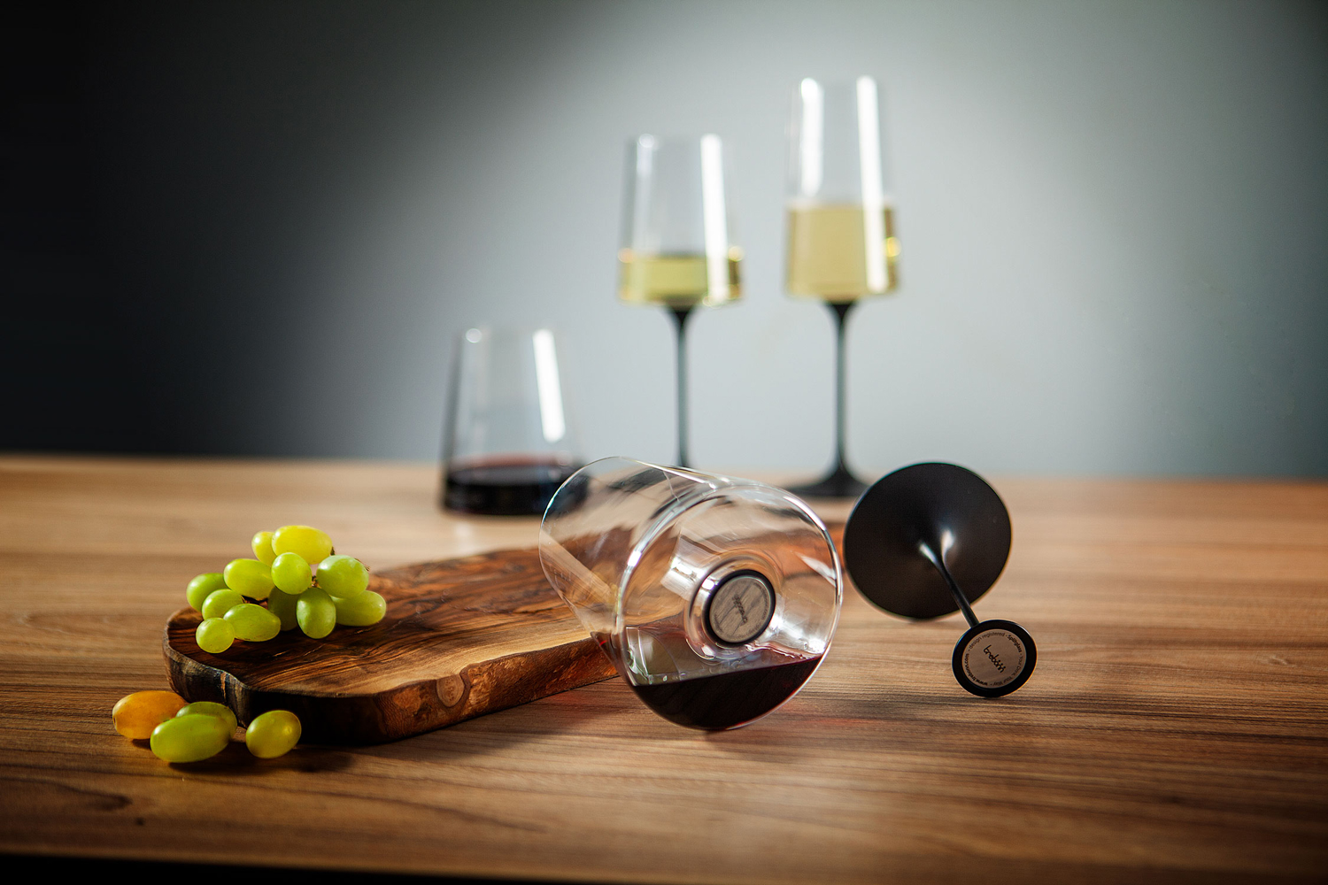 Хрустальный бокал для игристого вина на магните Trebonn SplitGlass, 2 шт, 320 мл (Изображение 12)