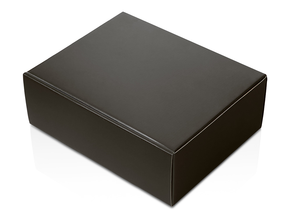 Подарочный набор Re:y. Warm с пледом, термосом и чаем (черный)  (Изображение 9)