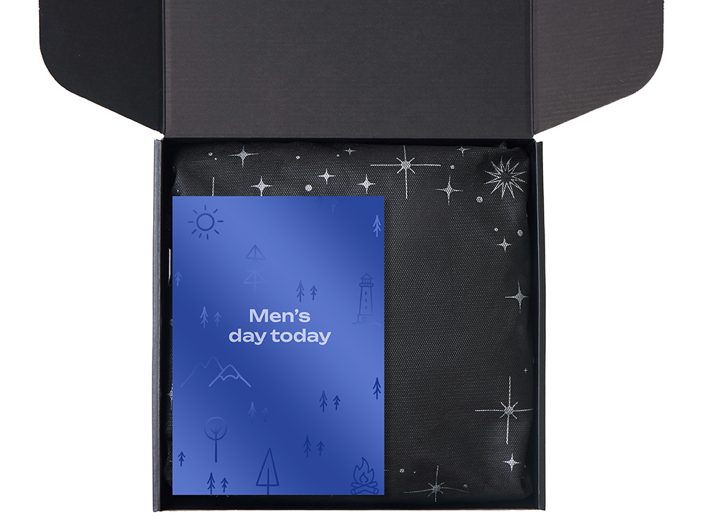 Подарочный набор Re:m. Step  с термосом, перчатками и сумкой (серебристый)  (Изображение 3)