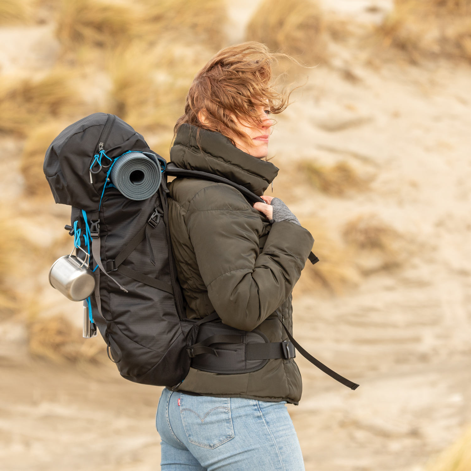 Большой походный рюкзак Explorer, 40 л (без ПВХ) (Изображение 14)