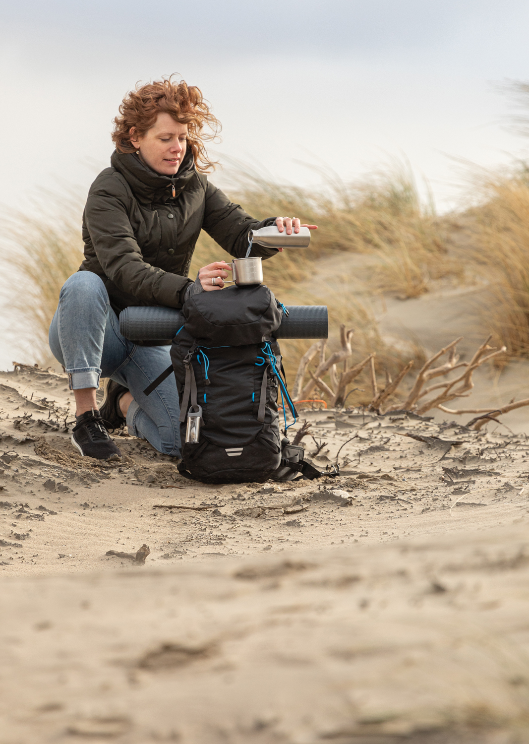 Большой походный рюкзак Explorer, 40 л (без ПВХ) (Изображение 15)