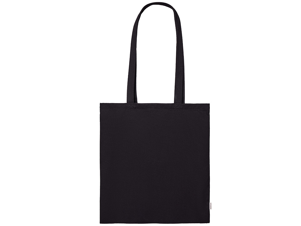 Шоппер Basio из переработанного хлопка 280 г/м2 (черный)  (Изображение 2)
