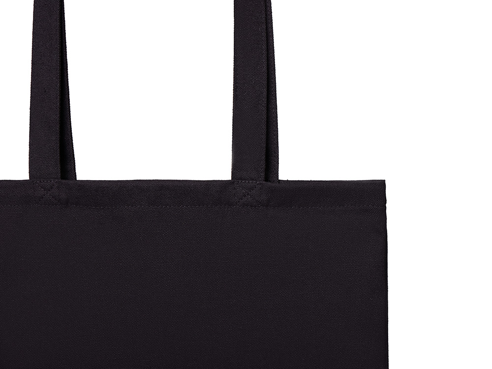 Шоппер Basio из переработанного хлопка 280 г/м2 (черный)  (Изображение 3)