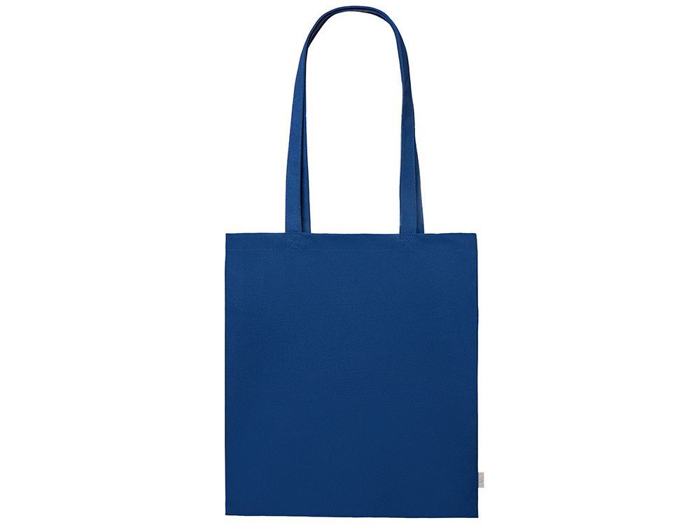 Шоппер Basio из переработанного хлопка 280 г/м2 (синий)  (Изображение 2)