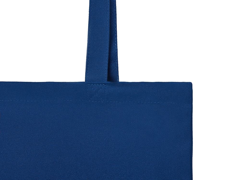 Шоппер Basio из переработанного хлопка 280 г/м2 (синий)  (Изображение 3)