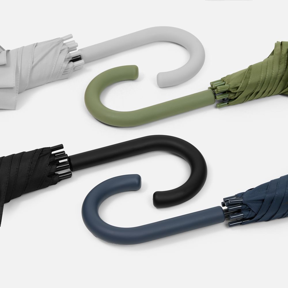 Зонт-трость Jolly Brolly, зеленый (хаки) (Изображение 8)