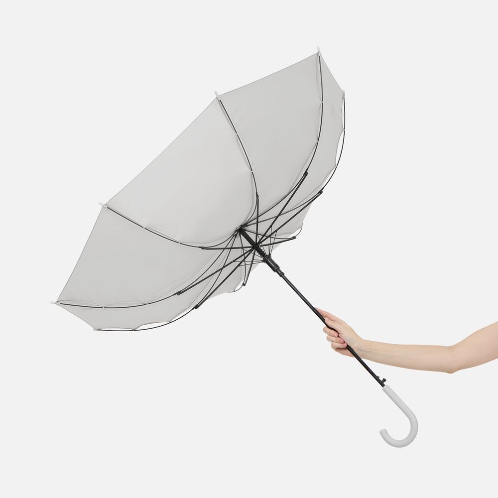 Зонт-трость Jolly Brolly, светло-серый (Изображение 7)