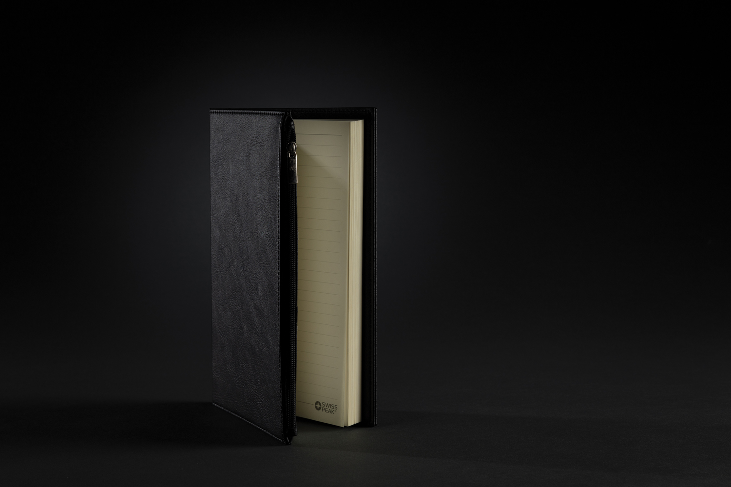 Блокнот Swiss Peak из PU с карманом на молнии, А5 (Изображение 4)