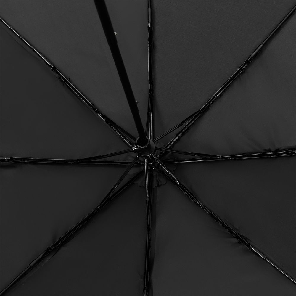Зонт складной Basic, ver.2, черный (Изображение 3)
