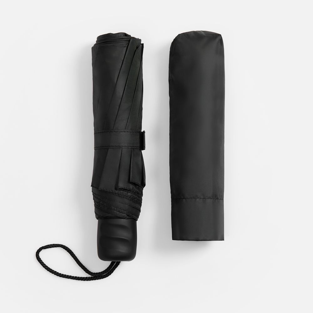 Зонт складной Basic, ver.2, черный (Изображение 6)