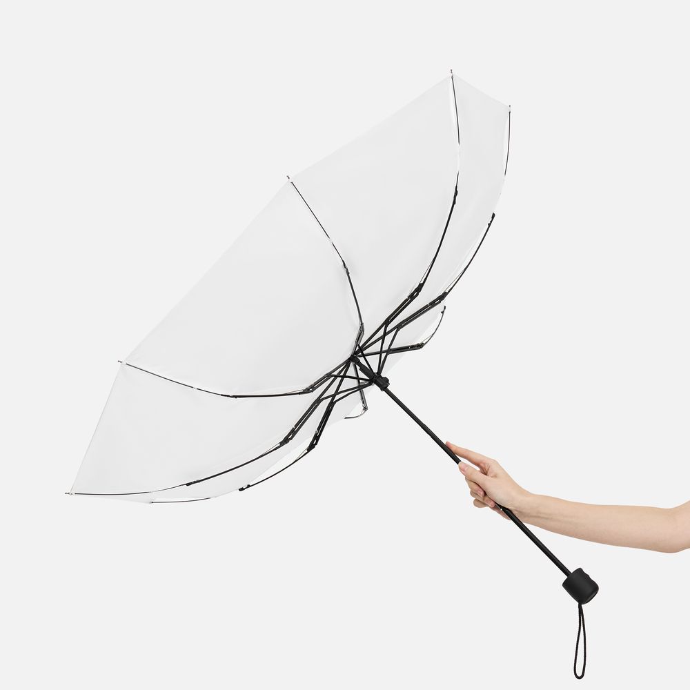 Зонт складной Basic, ver.2, белый (Изображение 5)