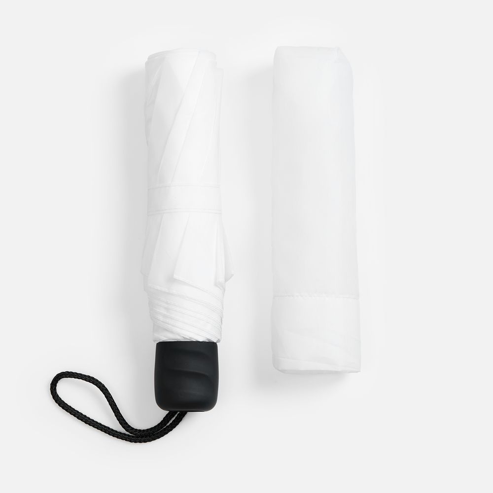 Зонт складной Basic, ver.2, белый (Изображение 7)