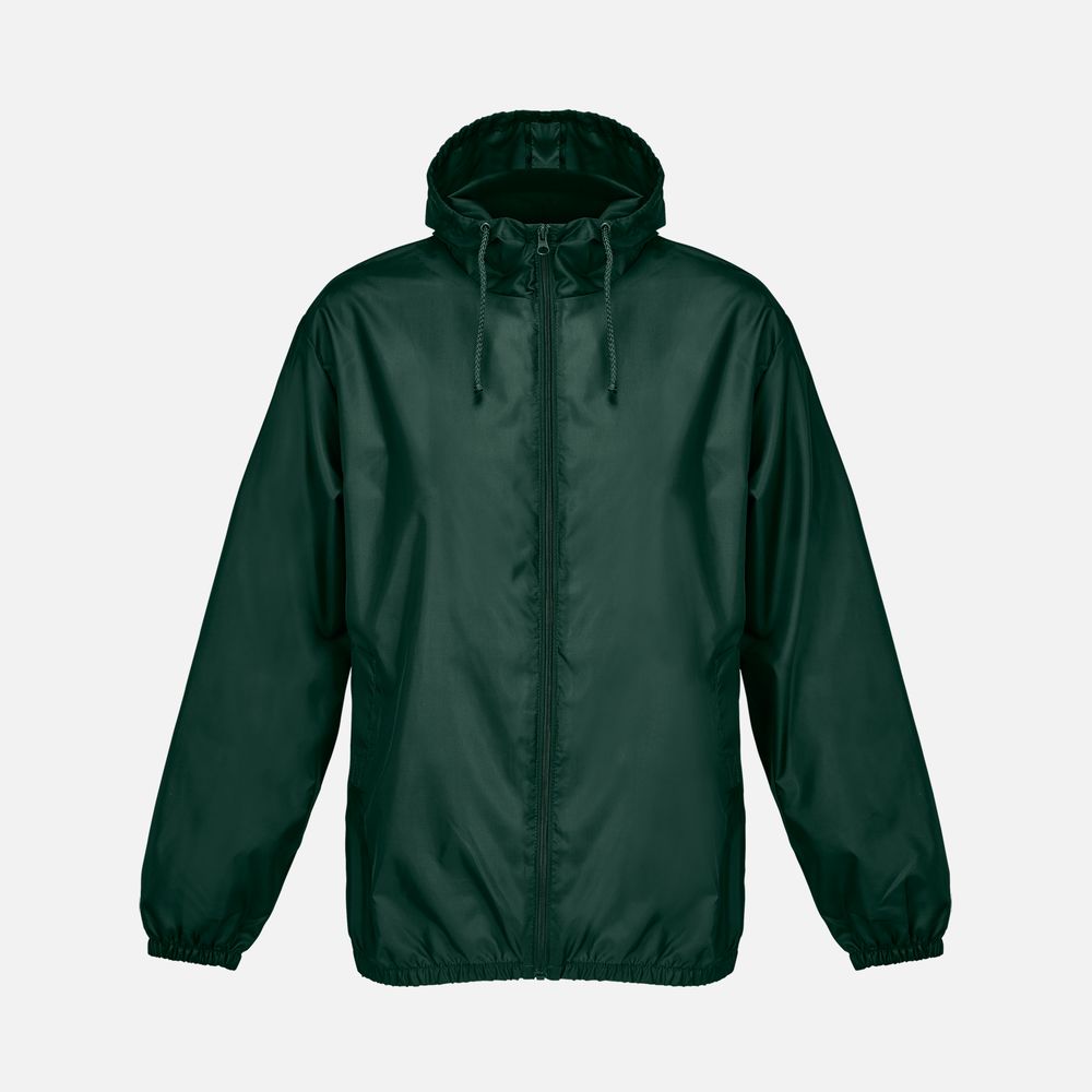 Ветровка унисекс Shield, темно-зеленая, размер XL (Изображение 1)