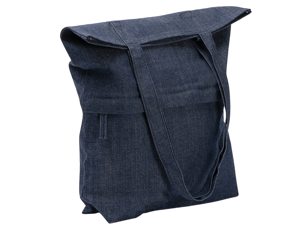 Сумка из переработанной джинсовой ткани Крик (Kirk), синий (Изображение 2)